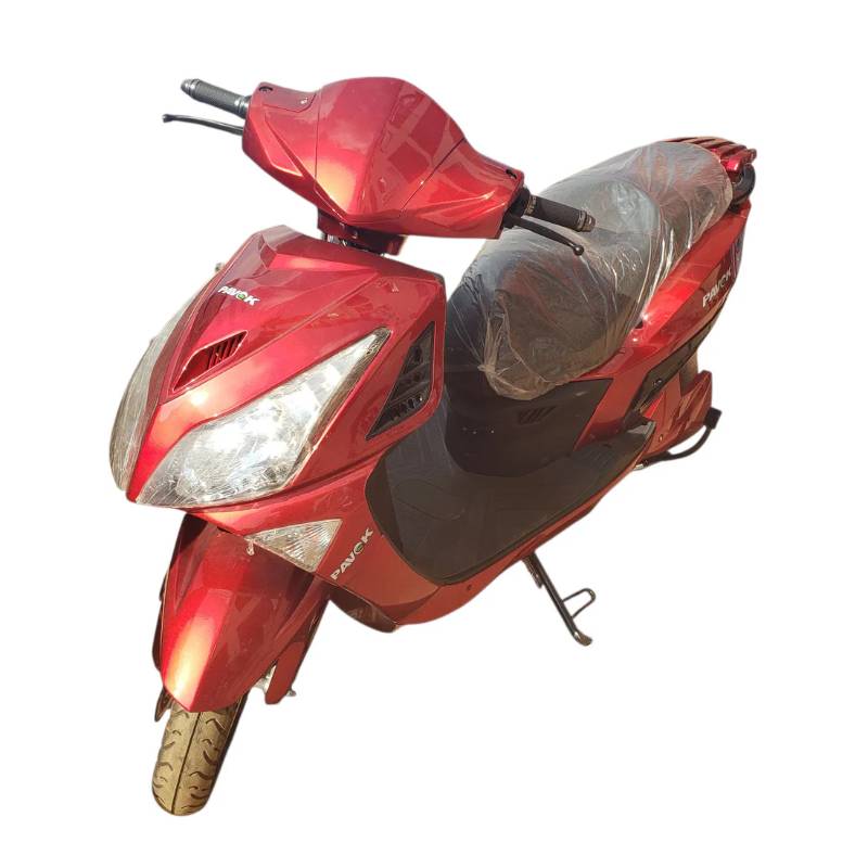 Big Red Pavek Electric Motorcycle.