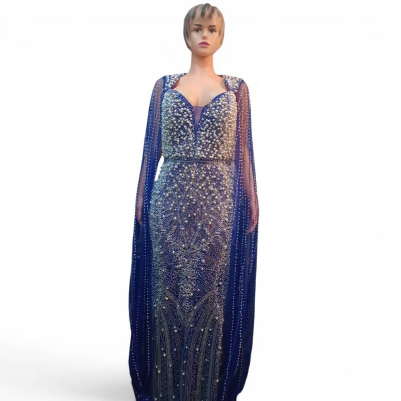 Long Blue Gown