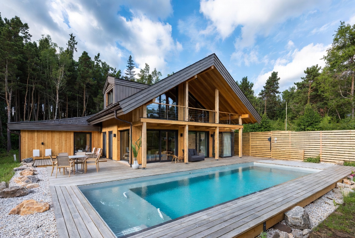 Chalet Moderno con Piscina