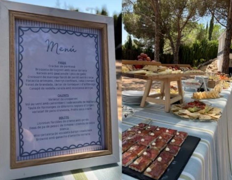 Vam optar per un format còctel amb 'finger food' per fomentar que la gent es mogués i parlés.