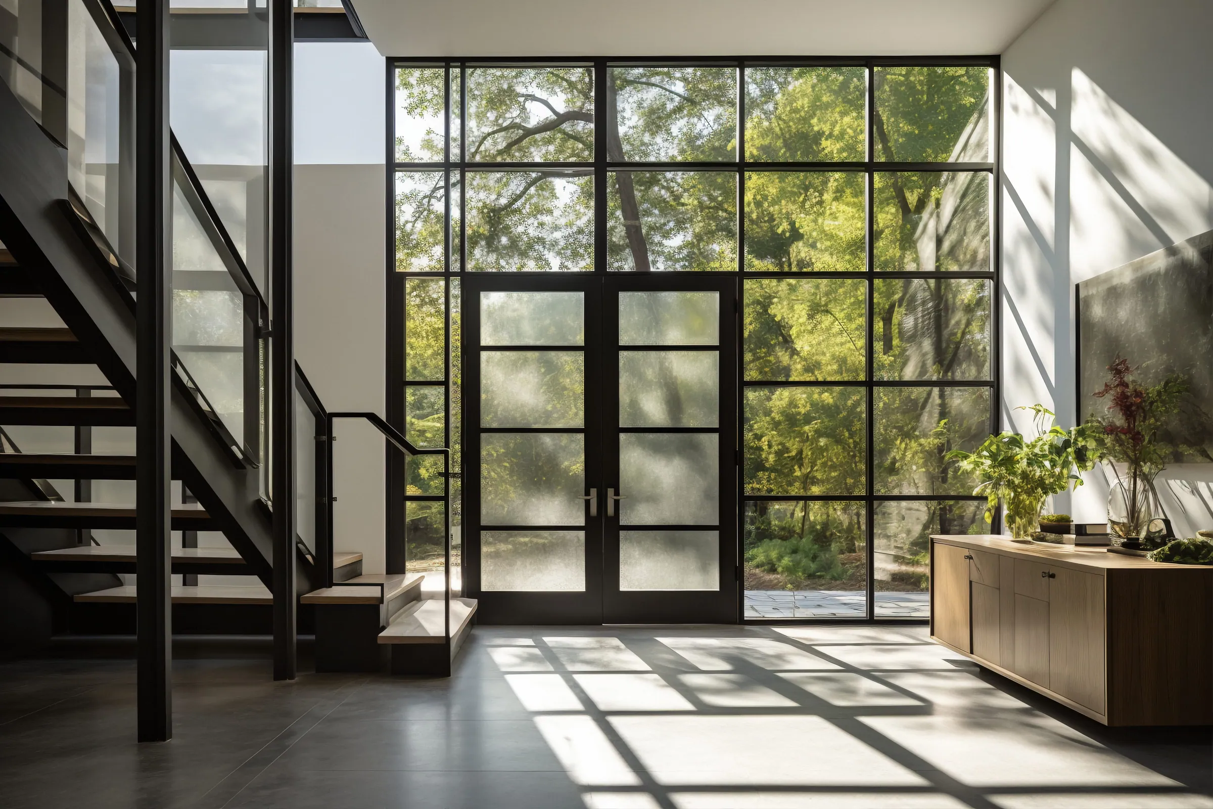 Moderne Fensterprofile im Querschnitt