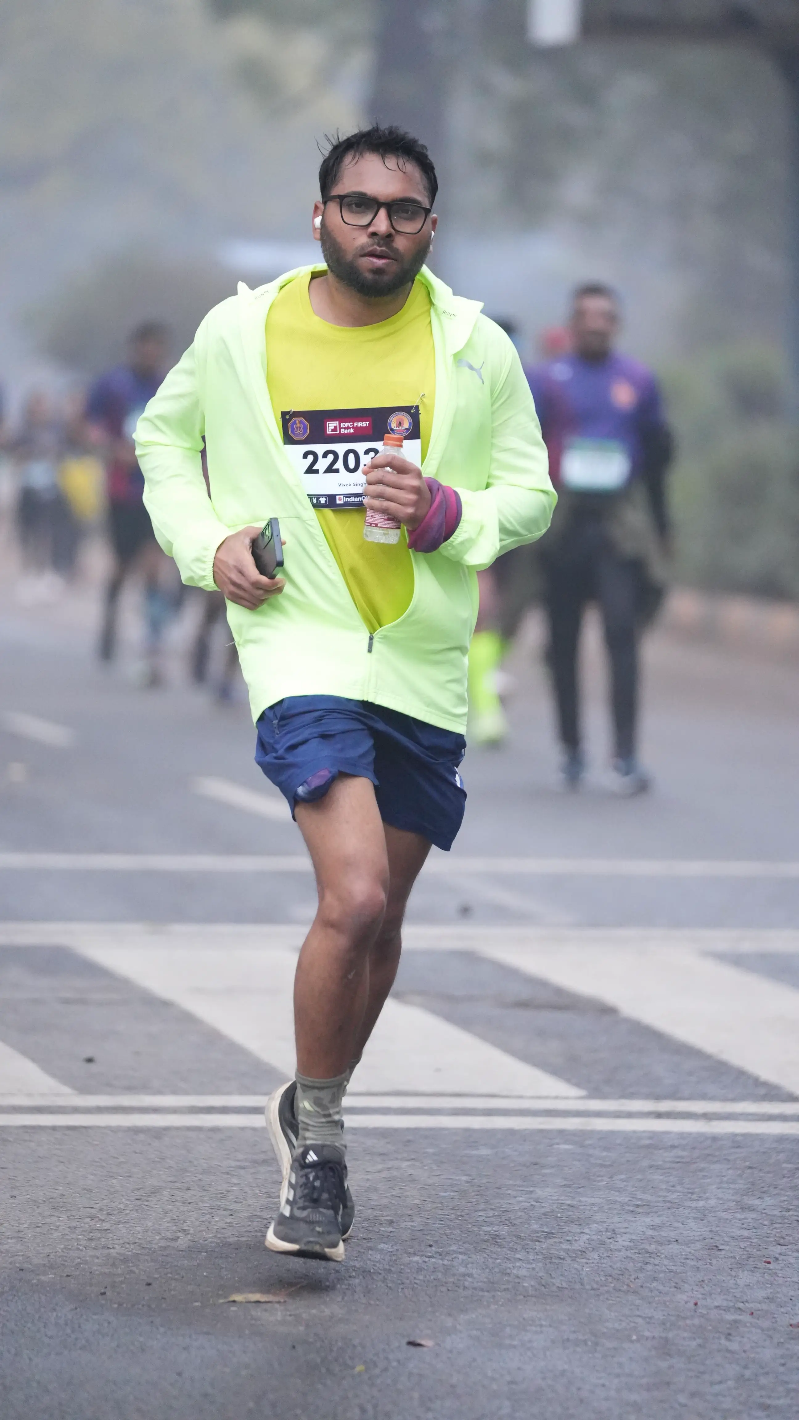 Medal from the IDFC FIRST Indian Navy Half Marathon 2026.