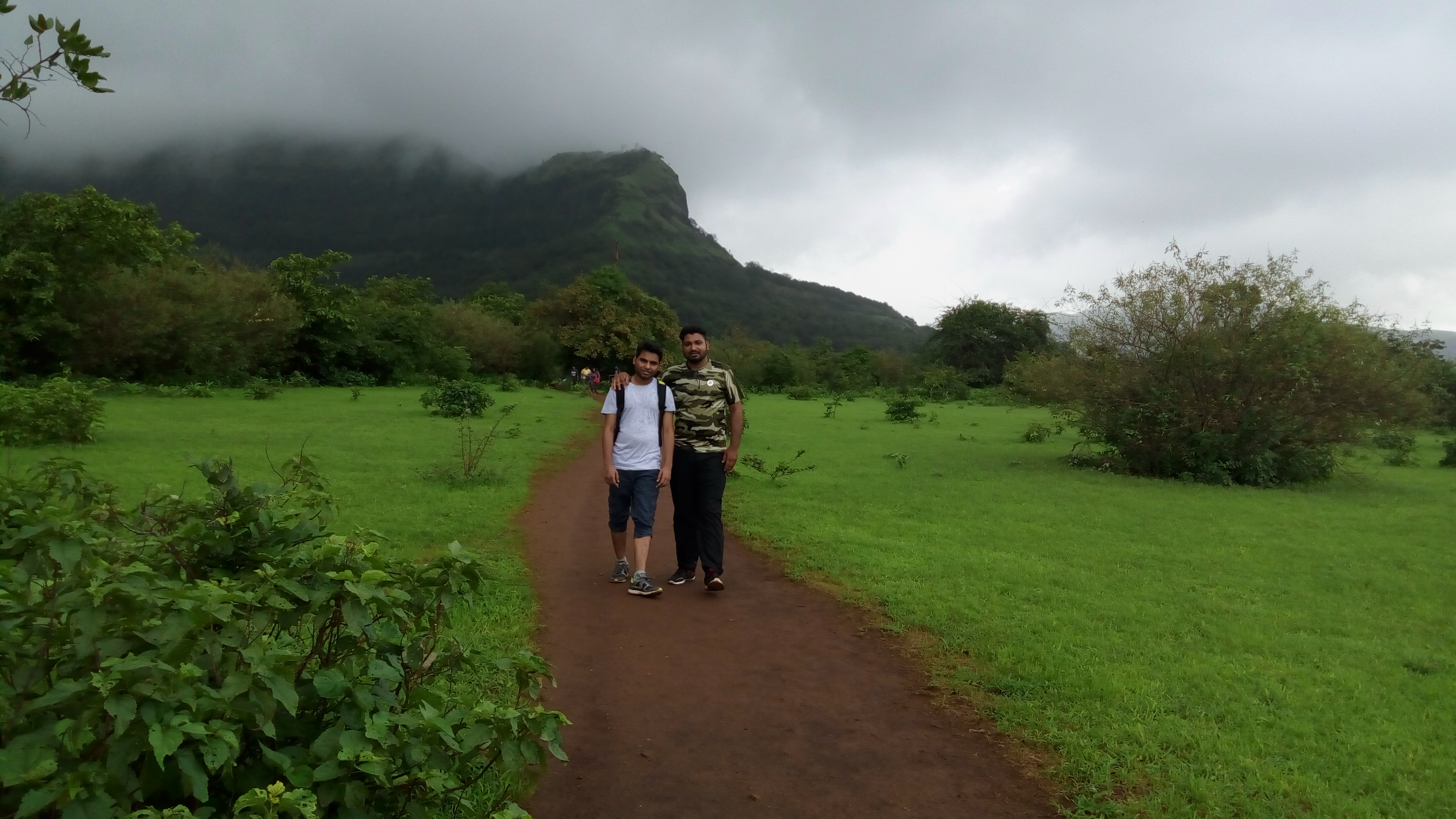 Panoramic view from the summit of andarban, showing the vast Himalayan landscape.