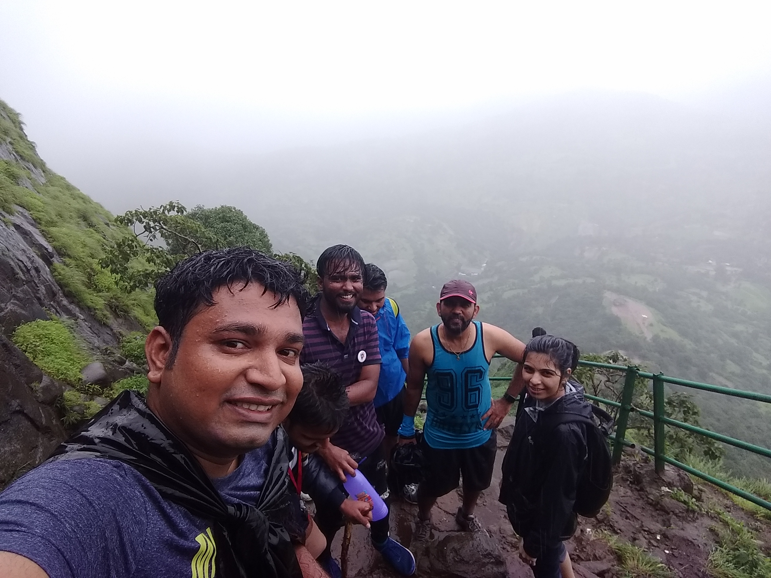 A panoramic view of the Sahyadri ranges from the Kalsubai trail.