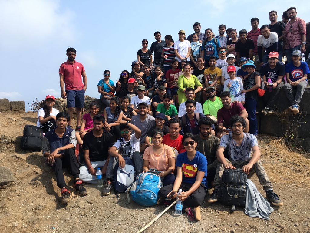 View of the Rajmachi forts, Shrivardhan and Manaranjan, from a distance.