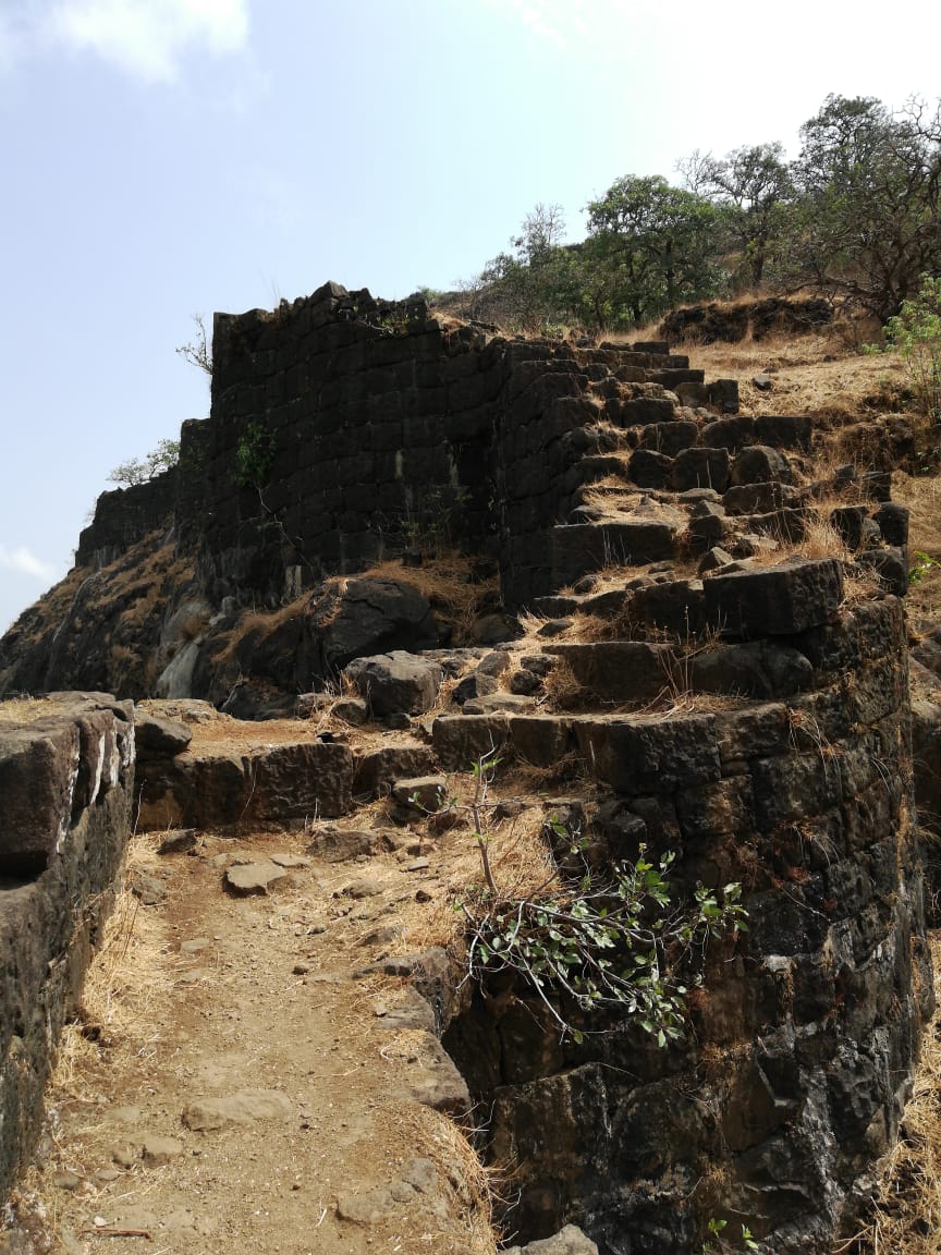 A view from the top of Rajmachi fort, overlooking the Sahyadri ranges.