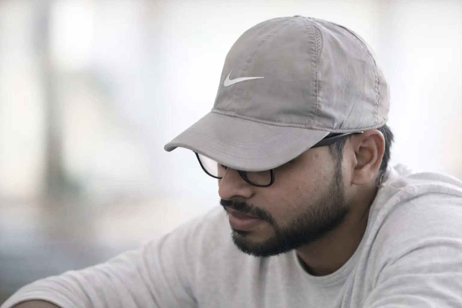 Geometric pattern with code snippet overlay