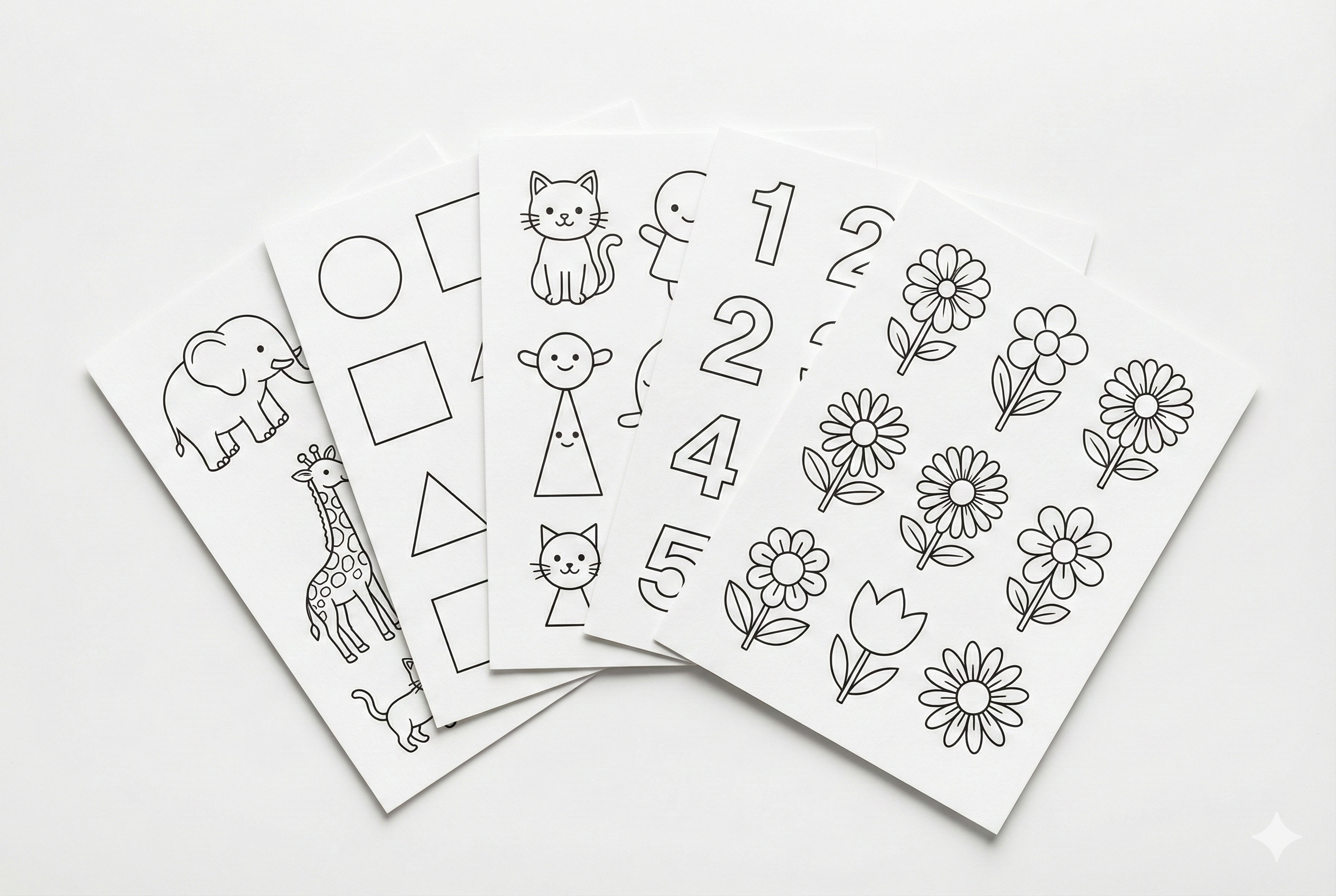 Black and white coloring pages