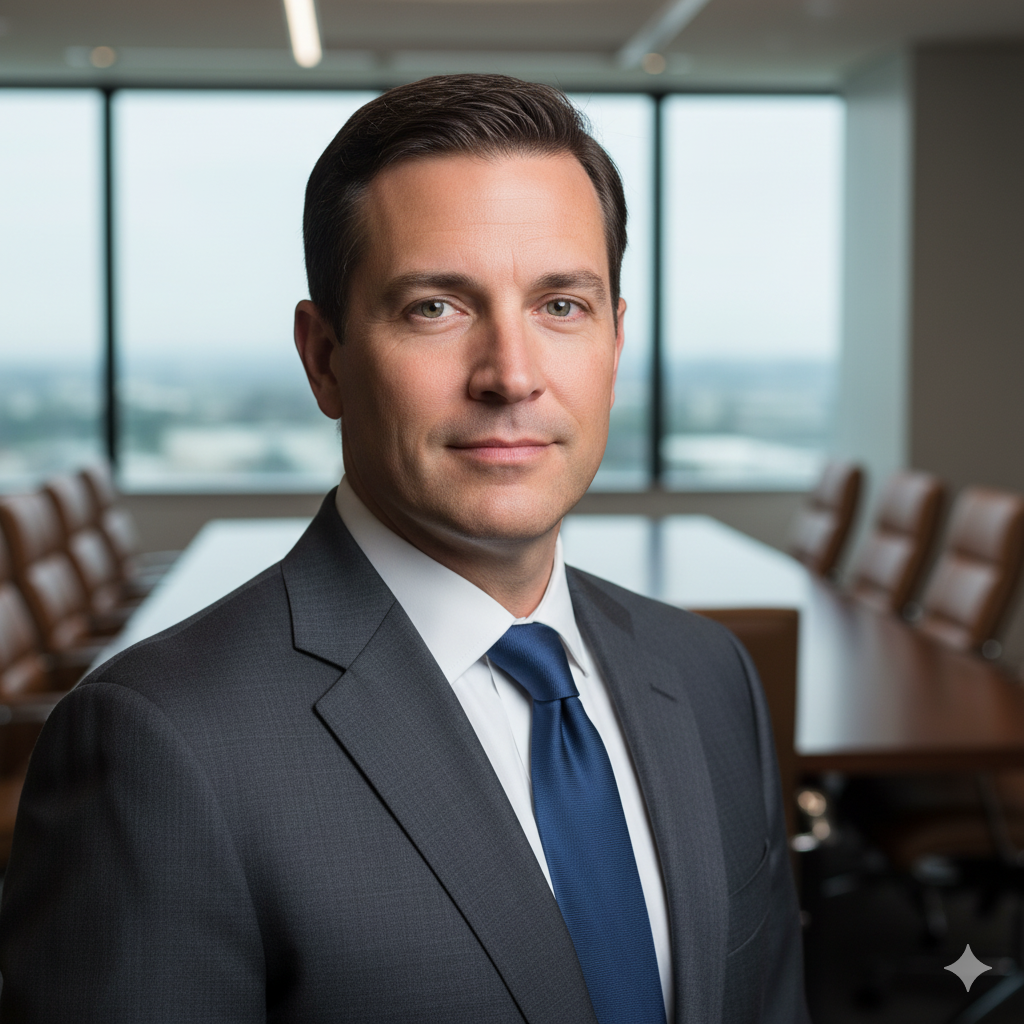 Finance professional in a boardroom