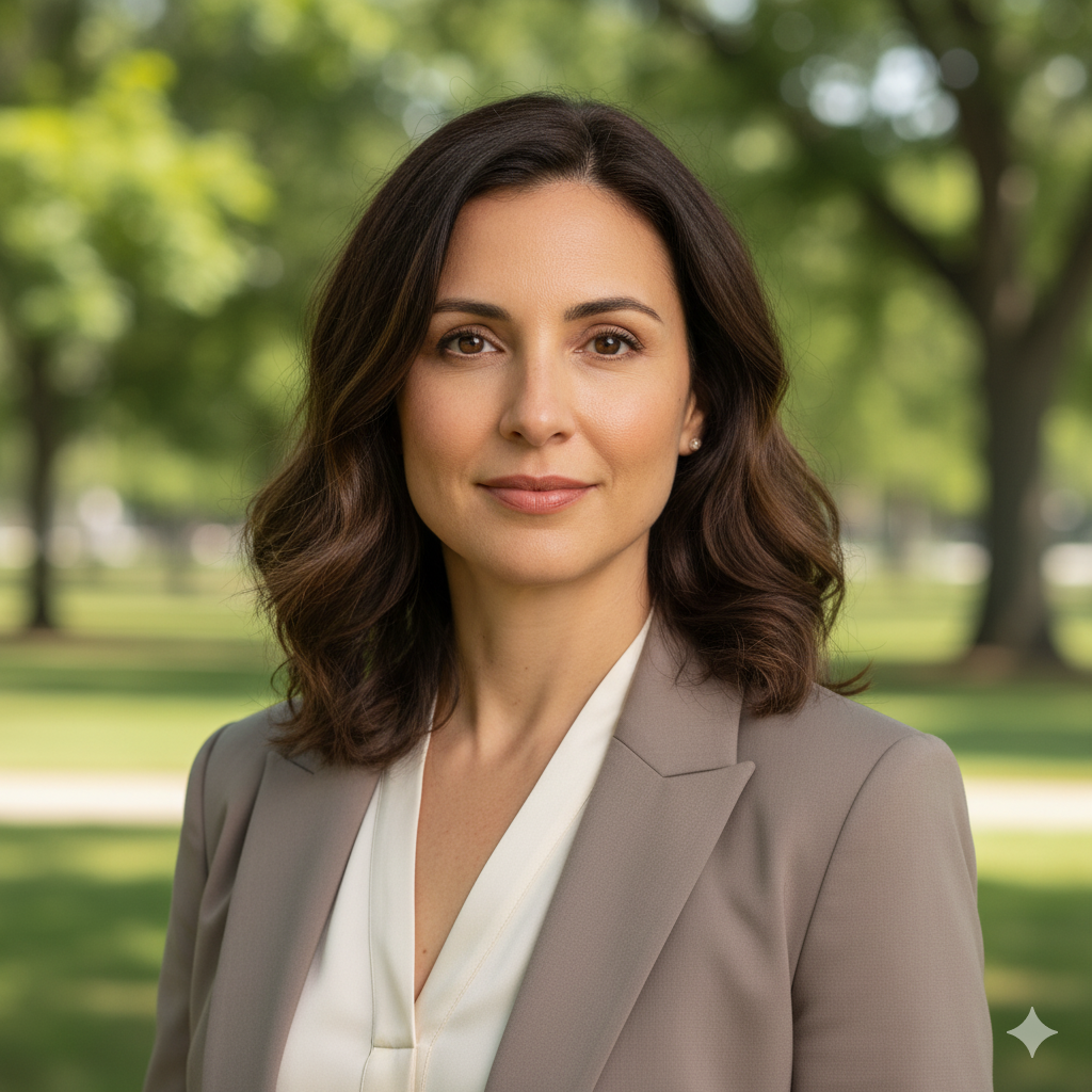 Professional in an outdoor setting