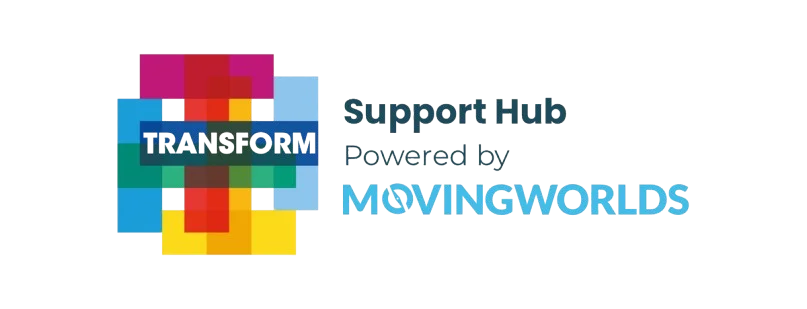 TRANSFORM Support Hub by Moving Worlds logo