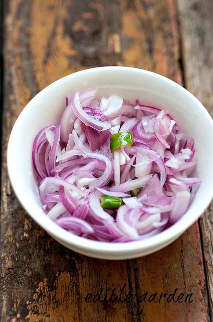Fresh Red Onion Salad - Mother India Fremantle Indian Takeaway