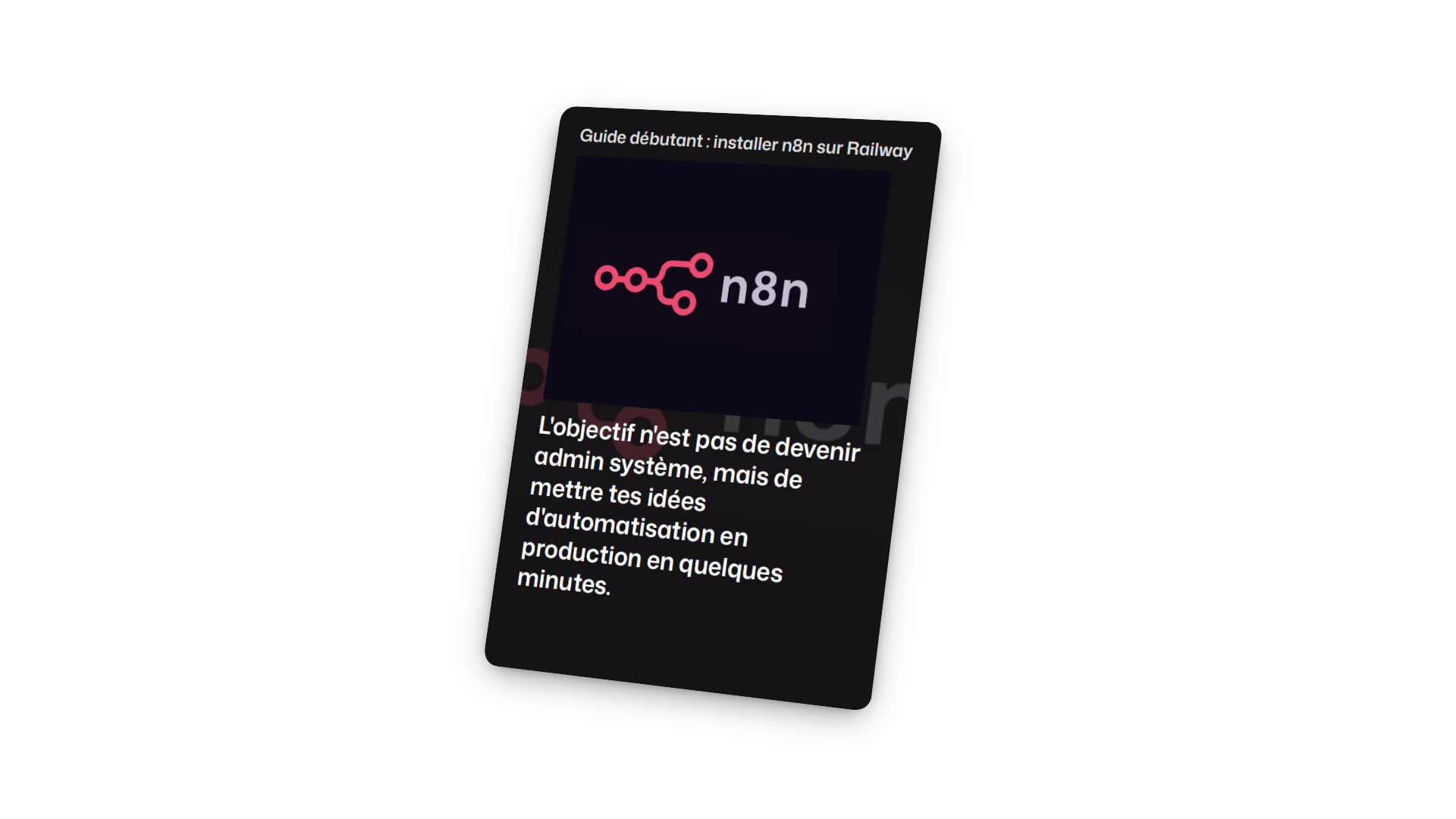 Installer et utiliser n8n : le guide débutant