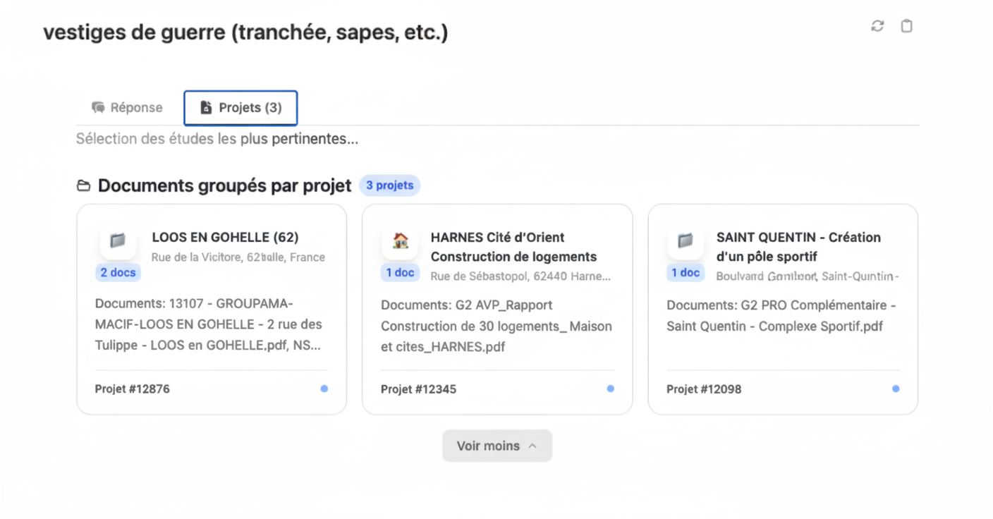 Accès rapide aux archives de rapports