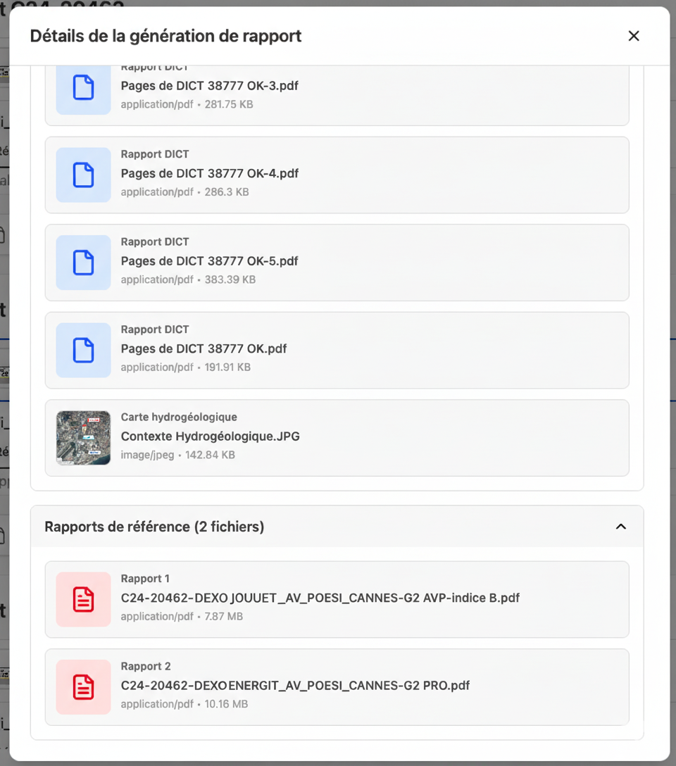 Interface de connexion aux sources de données