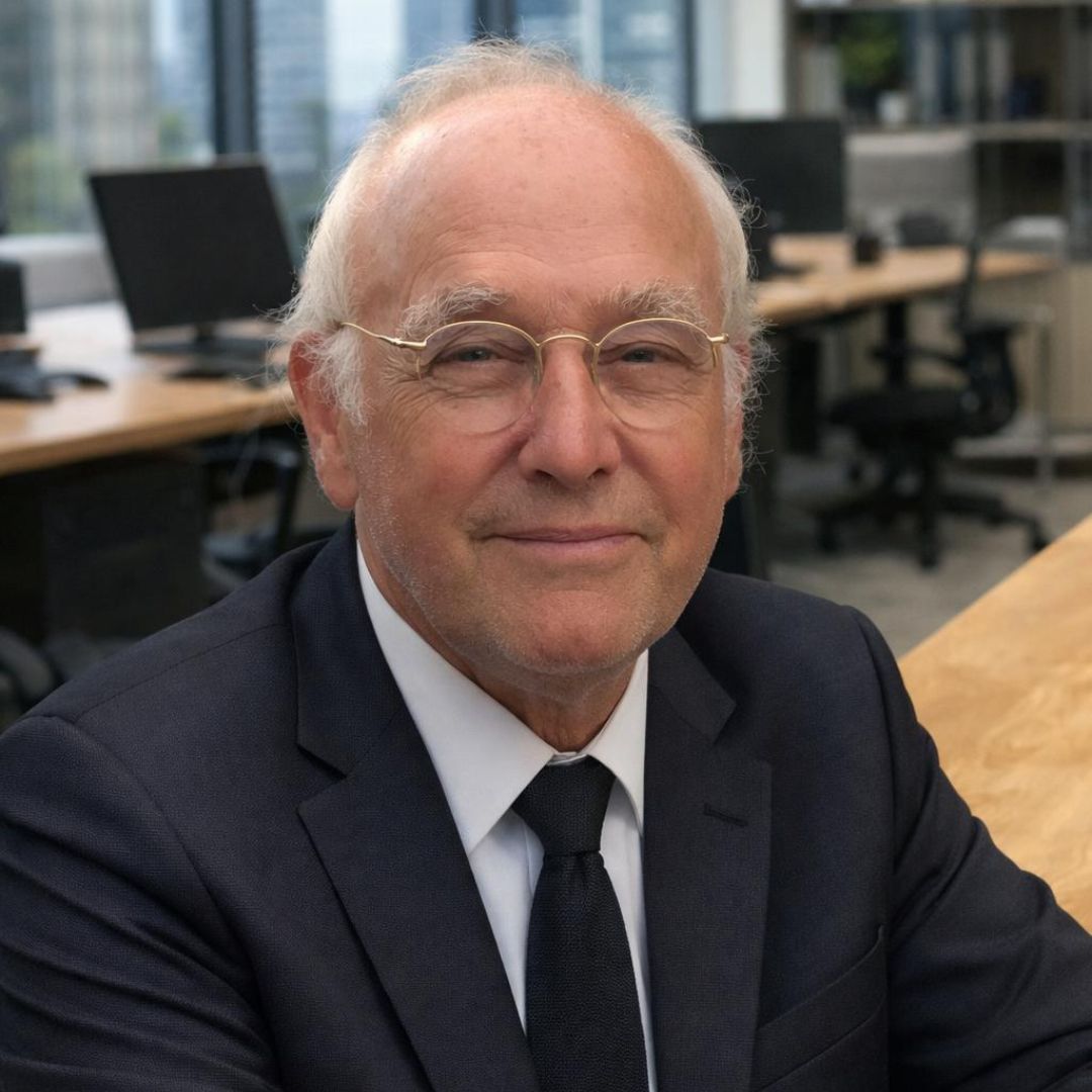 Professional portrait of Jan Marius van der Stoel.