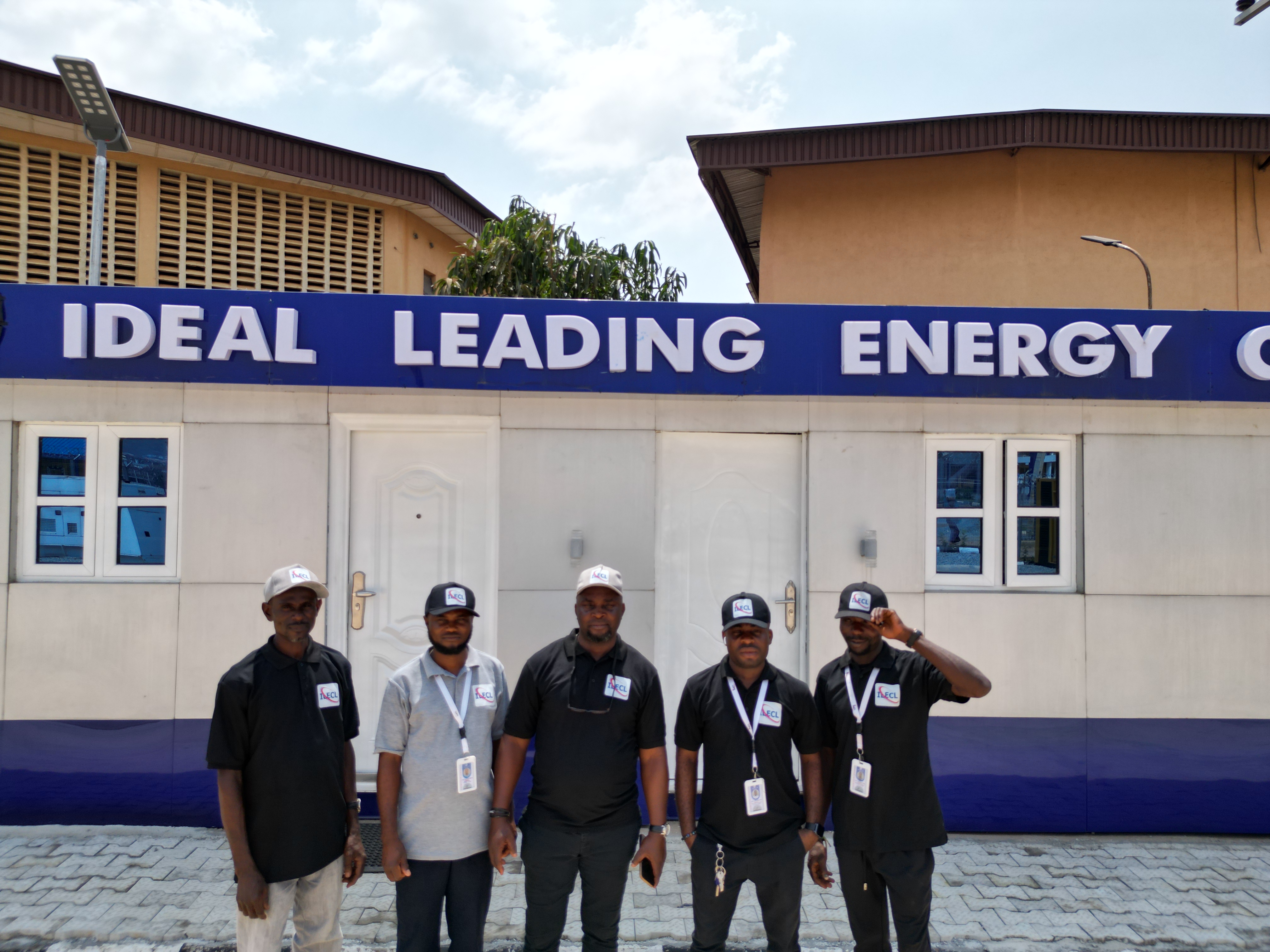 Technician working on a large industrial generator.
