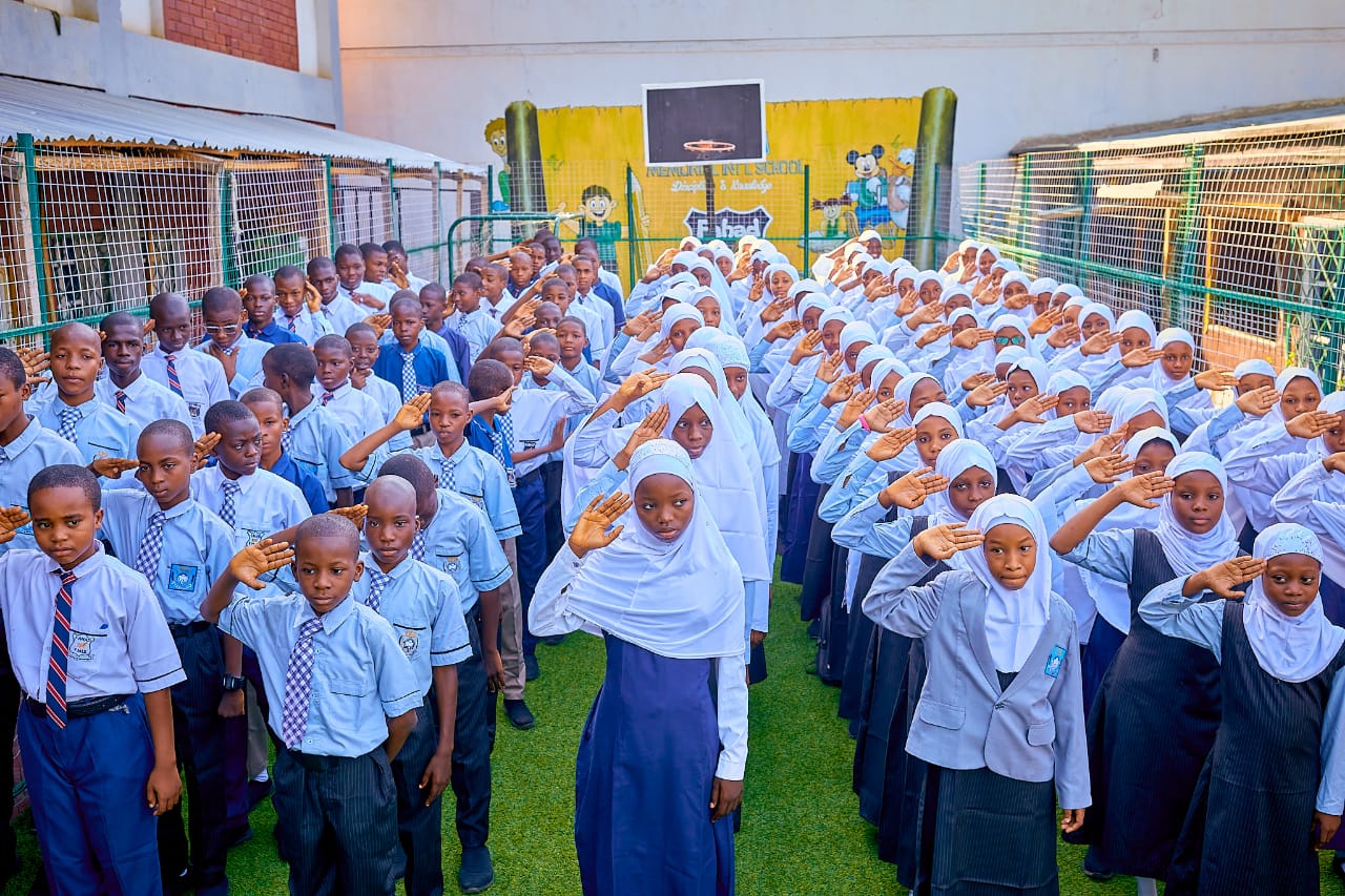 Diverse group of students working together on a project.