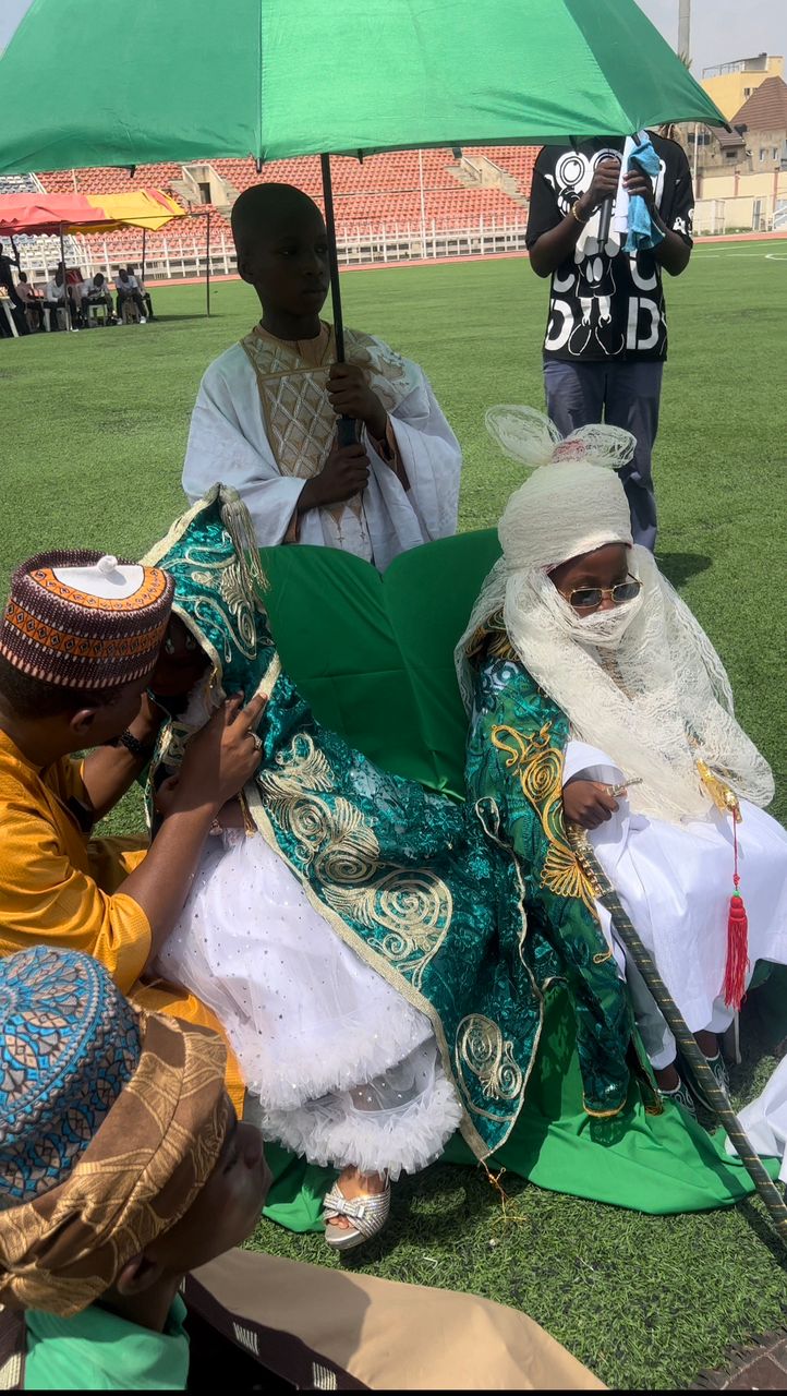 Students in their house colors