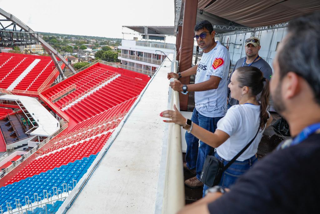 Reforma do Bumbódromo de Parintins atinge 97% de execução e será entregue antes do Festival Folclórico