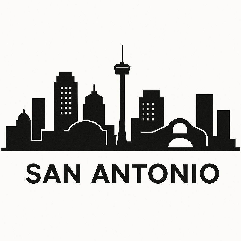 San Antonio skyline silhouette.