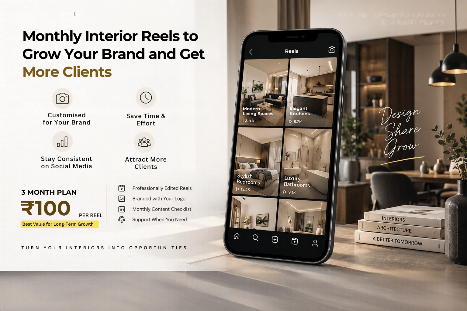 Monthly Interior Reels banner