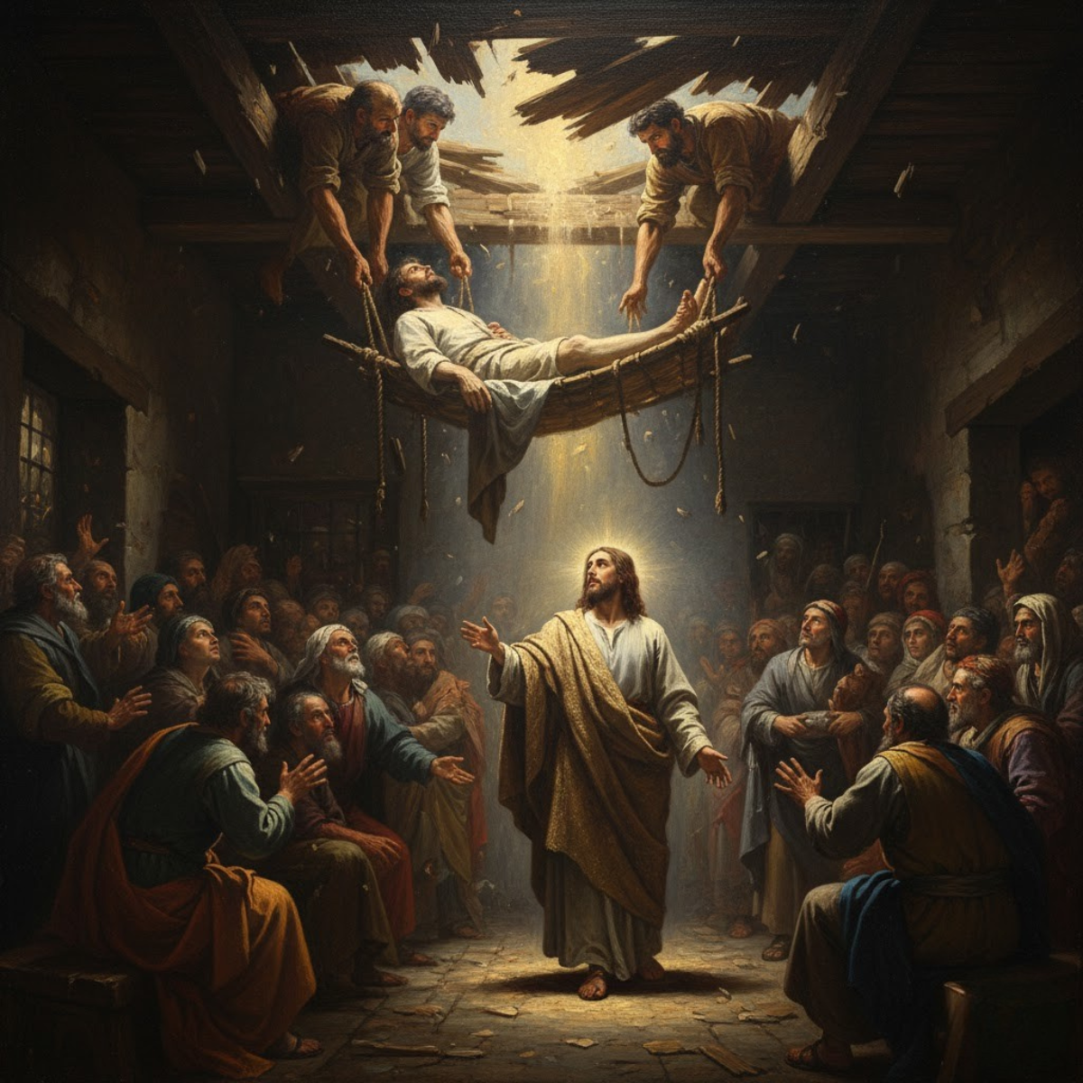 Healing the Paralyzed Man (Through the Roof)