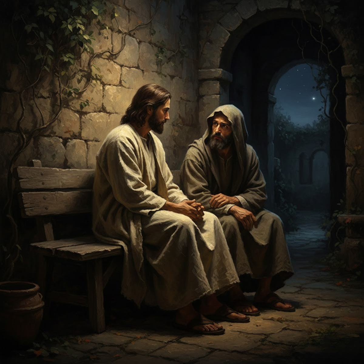 Jesus and Nicodemus