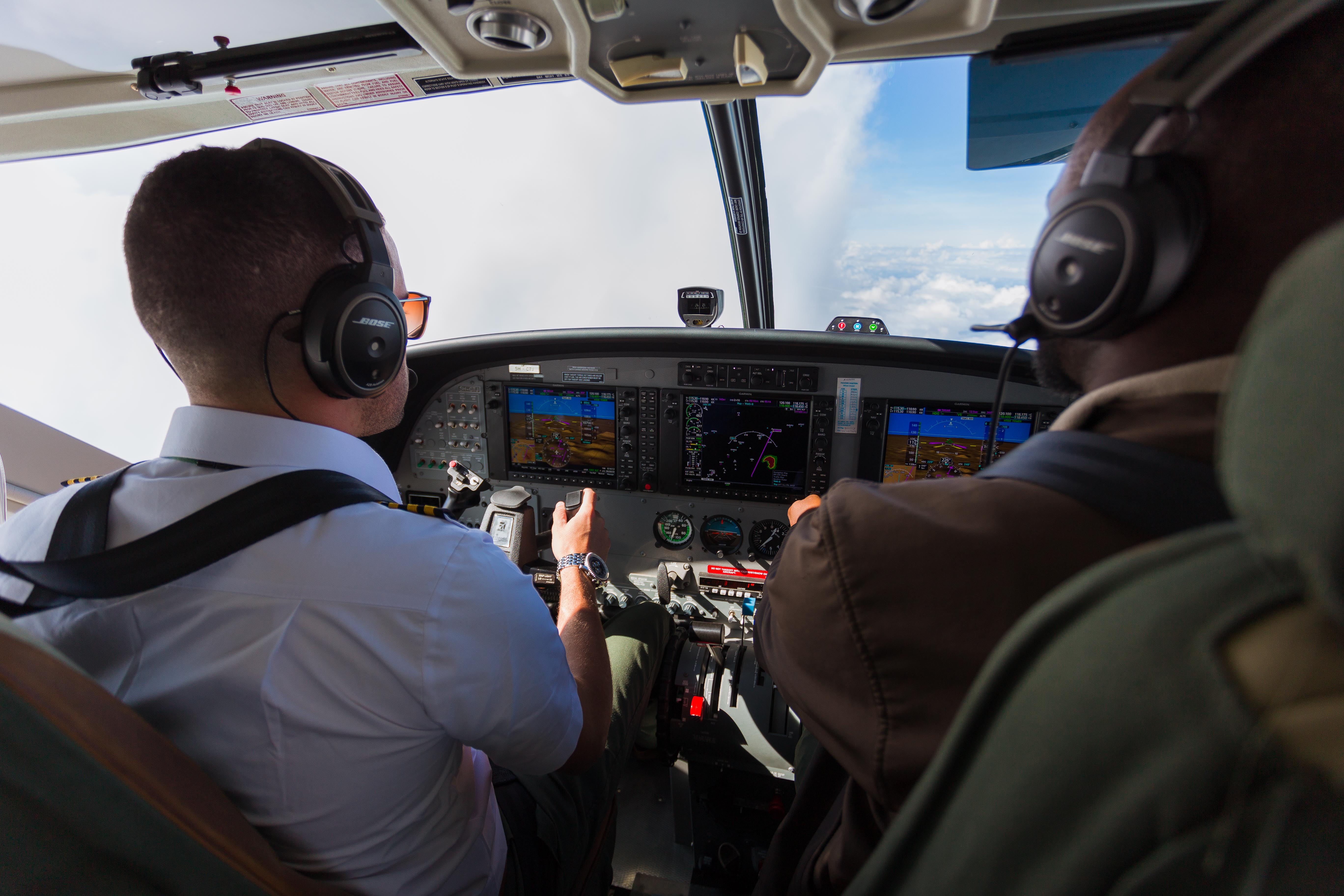 Ruka Africa aircraft awaiting take-off clearance.
