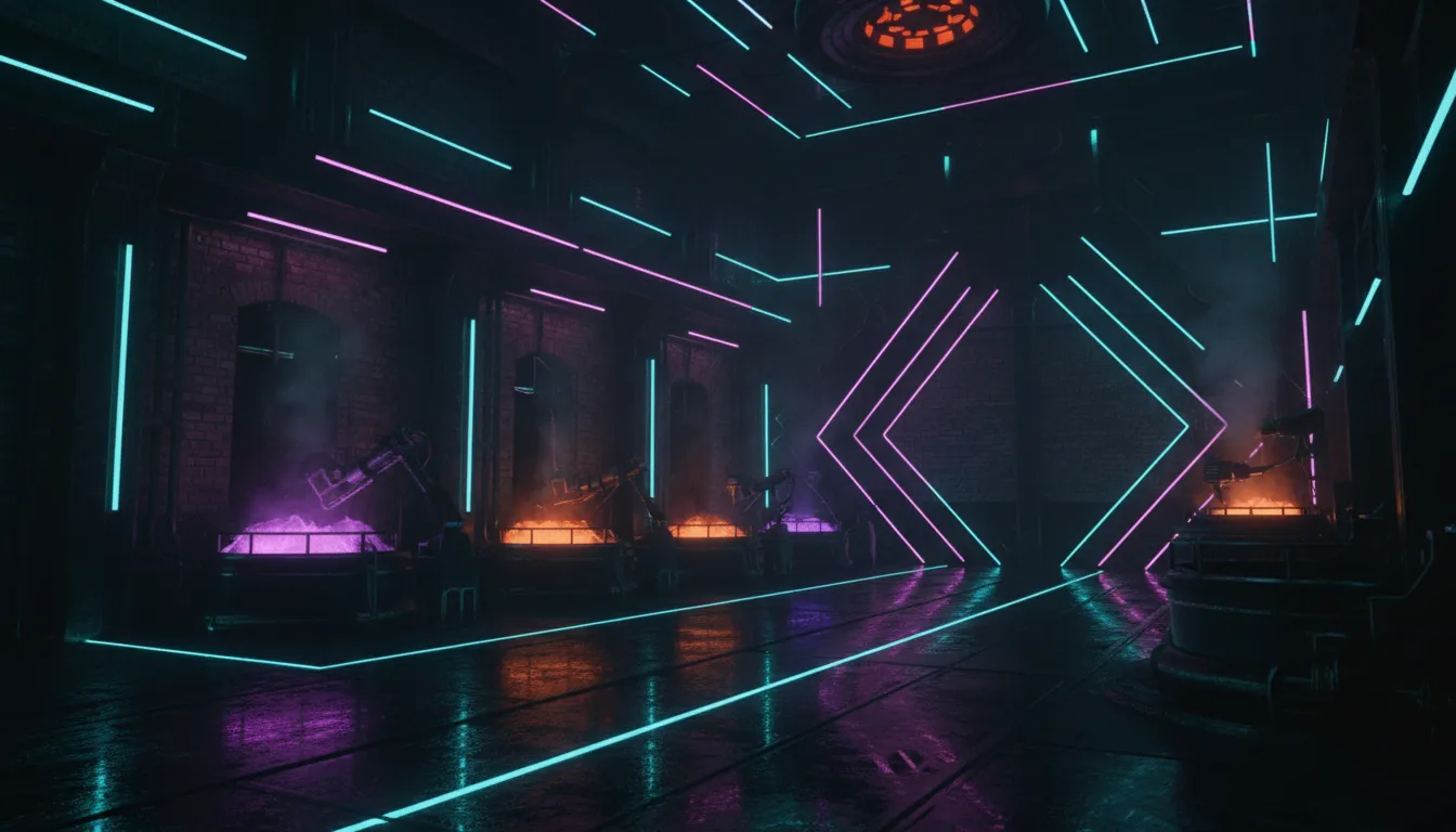 An inspector wearing a hard hat reviews documents on a clipboard in a clean factory setting.