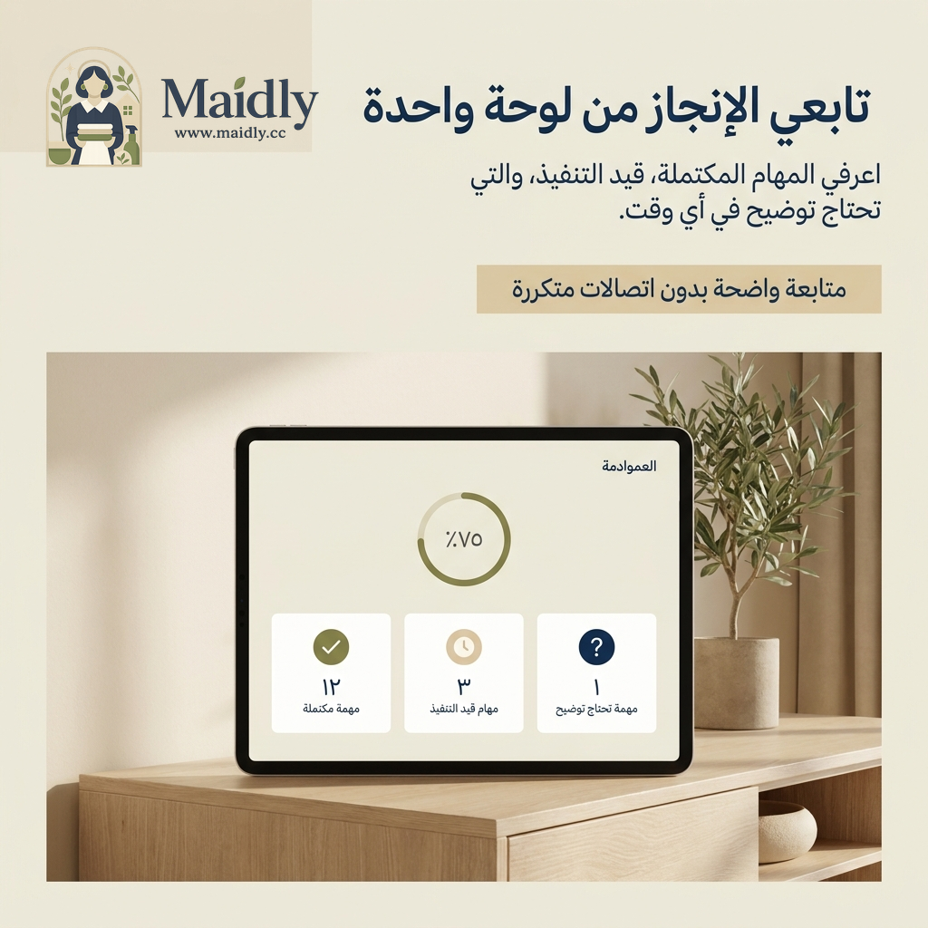 Maidly Poster 7 - Progress Tracking