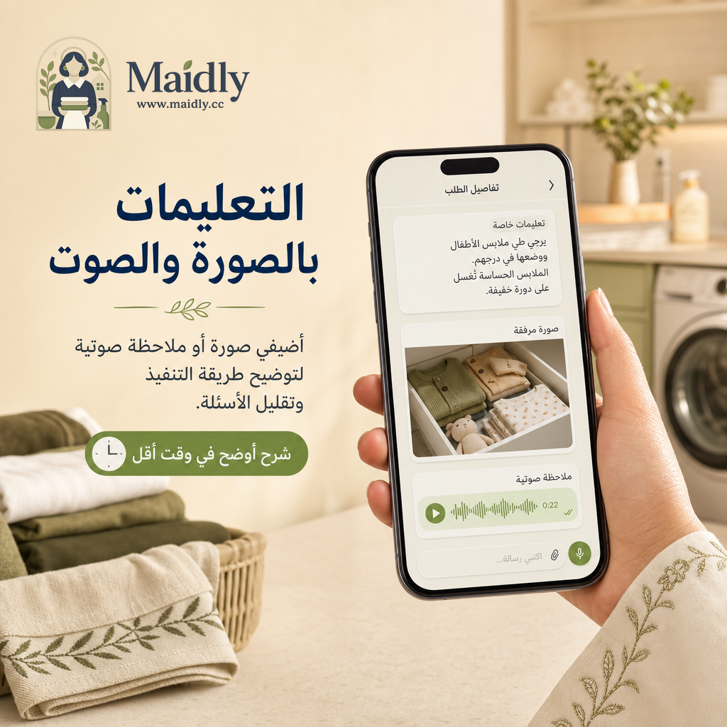 التعليمات بالصورة والصوت