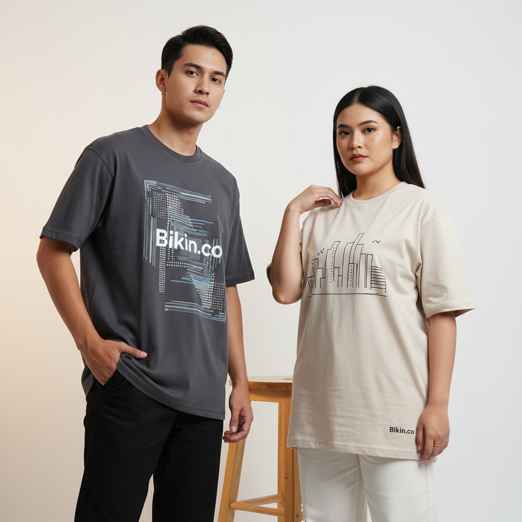 Bebaskan Kreativitas: Desain Kaos Oversize Paling Kekinian untuk Personal Style & Branding Bisnis Anda di Tahun 2026