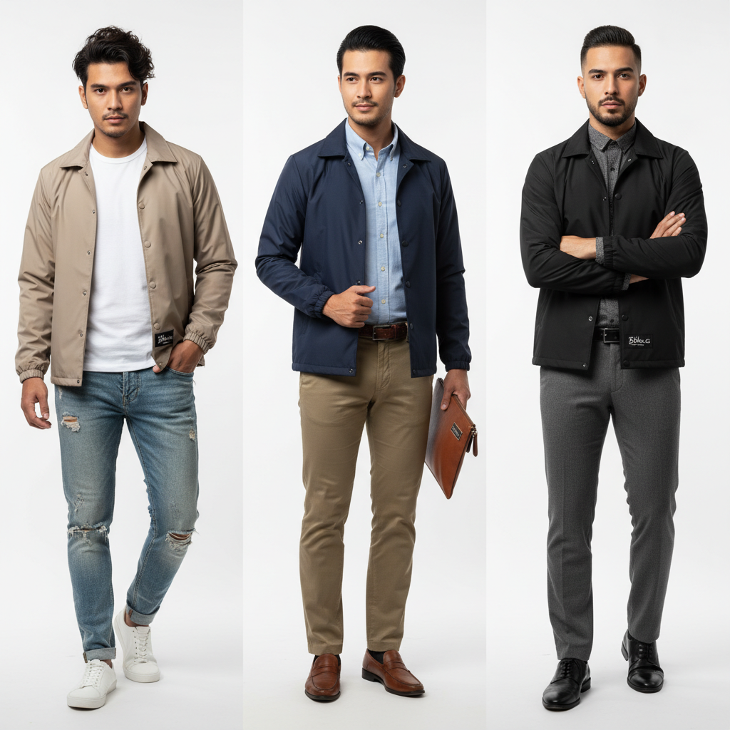 Mix & Match Jaket Coach: 7 Gaya Keren untuk Segala Acara, dari Kasual hingga Semi-Formal