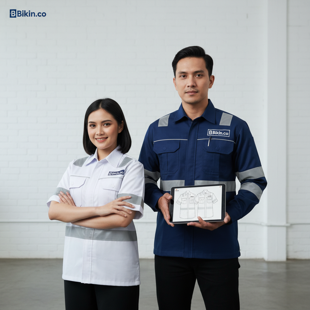 Strategi Branding Efektif dengan Kemeja Safety Custom: Dari Logo hingga Warna Tim yang Konsisten
