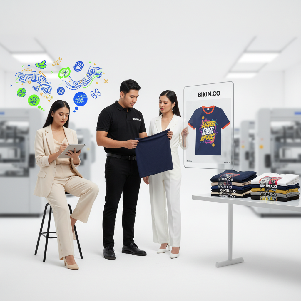 Dari Ide ke Realita: Proses Kustomisasi Baju Tanpa Batas di Bikin.co, Partner Konveksi Modern Pilihan Anda