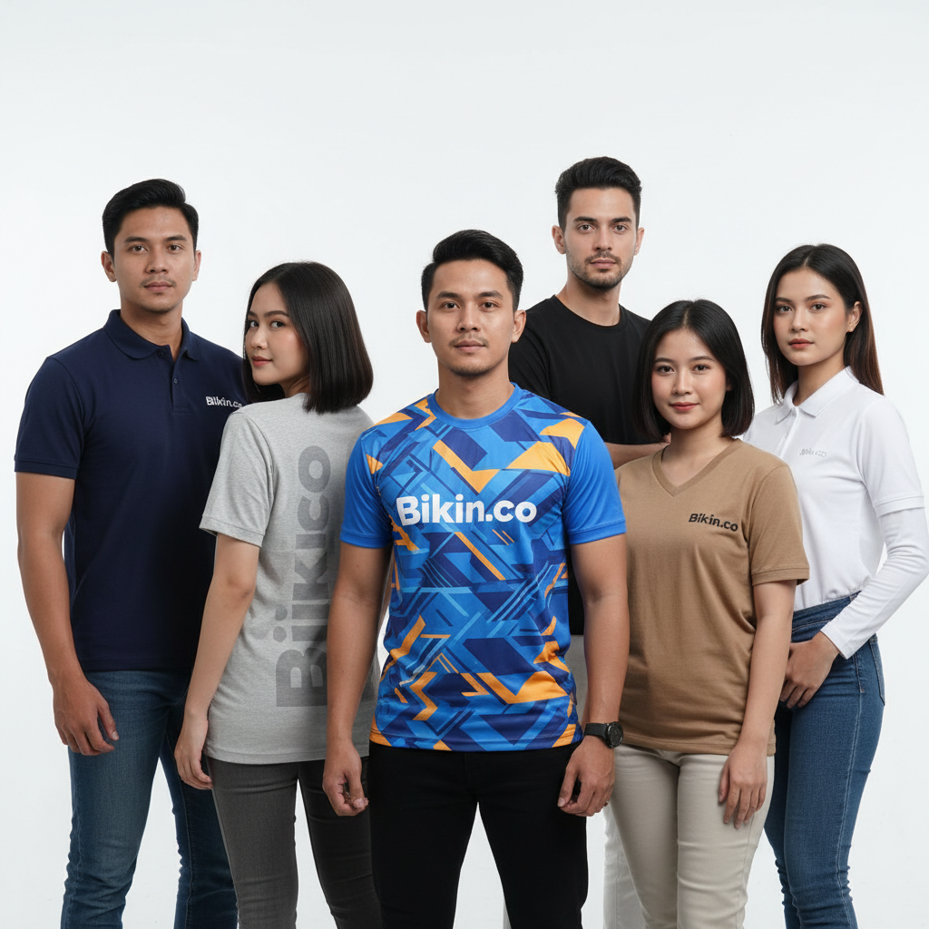 10+ Ide Seragam Kaos Kekinian 2026: Kantor & Komunitas Tampil Stylish dengan Desain & Bahan Unggulan dari Bikin.co