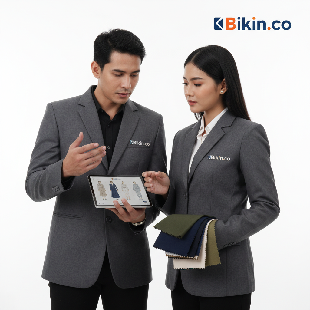 Seragam Branding 2027: Strategi Desain Efektif bersama Pabrik Seragam Bikin.co untuk Citra Profesional