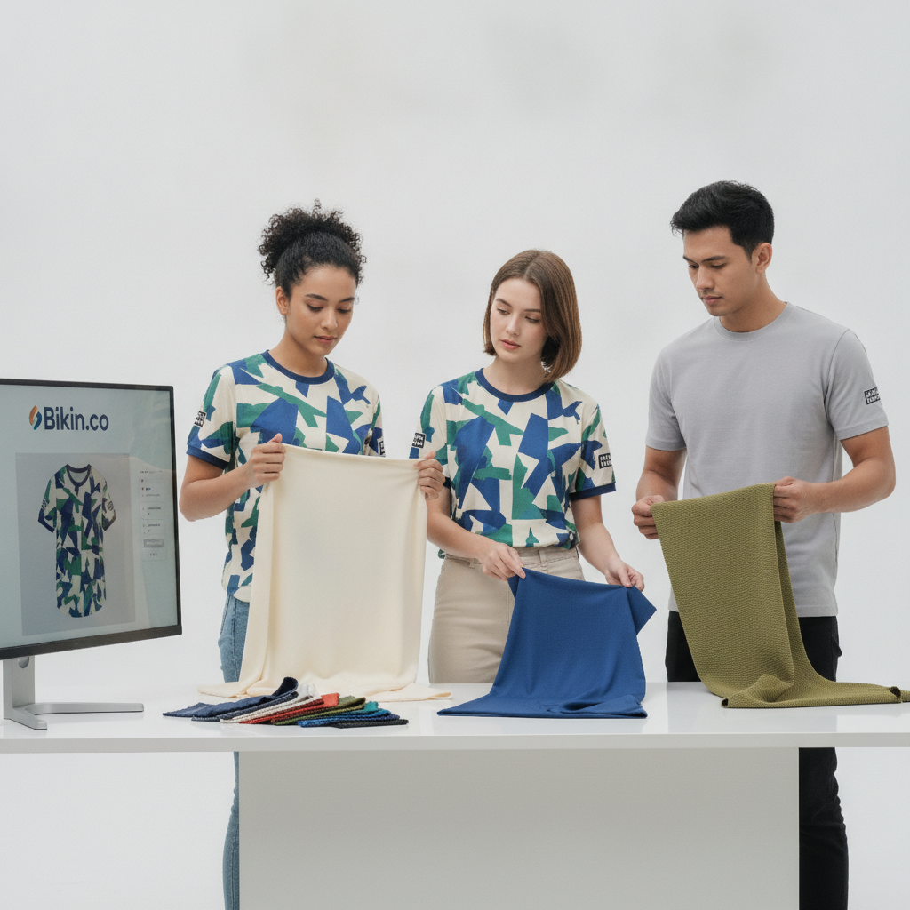 Panduan Lengkap Memilih Bahan Kain Terbaik untuk Desain Kaos Online Impianmu