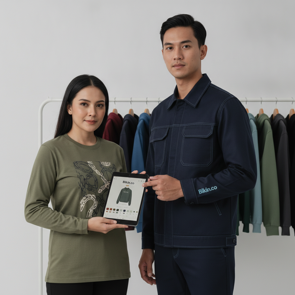 Desain Sempurna, Bahan Tepat: Panduan Memilih Kain (Combed, Drill, Fleece) untuk Kreasi di Aplikasi Desain Baju Bikin.co
