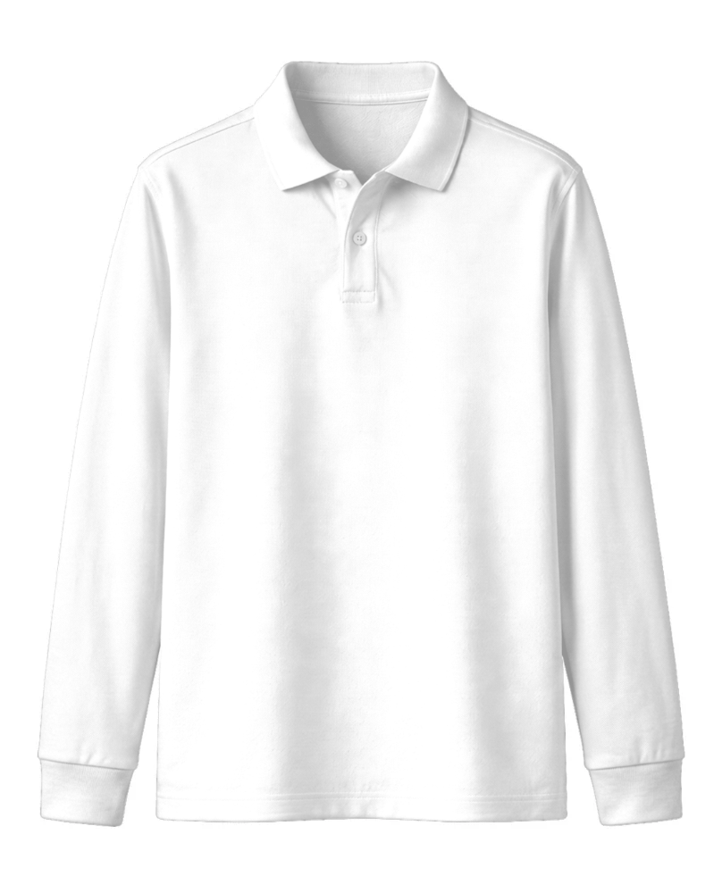 Kaos Polo Lengan Panjang (Rib)