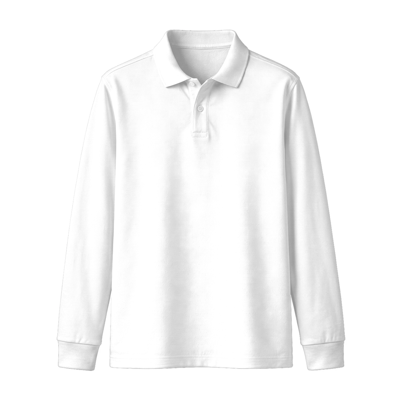 Kaos Polo Lengan Panjang (Rib)