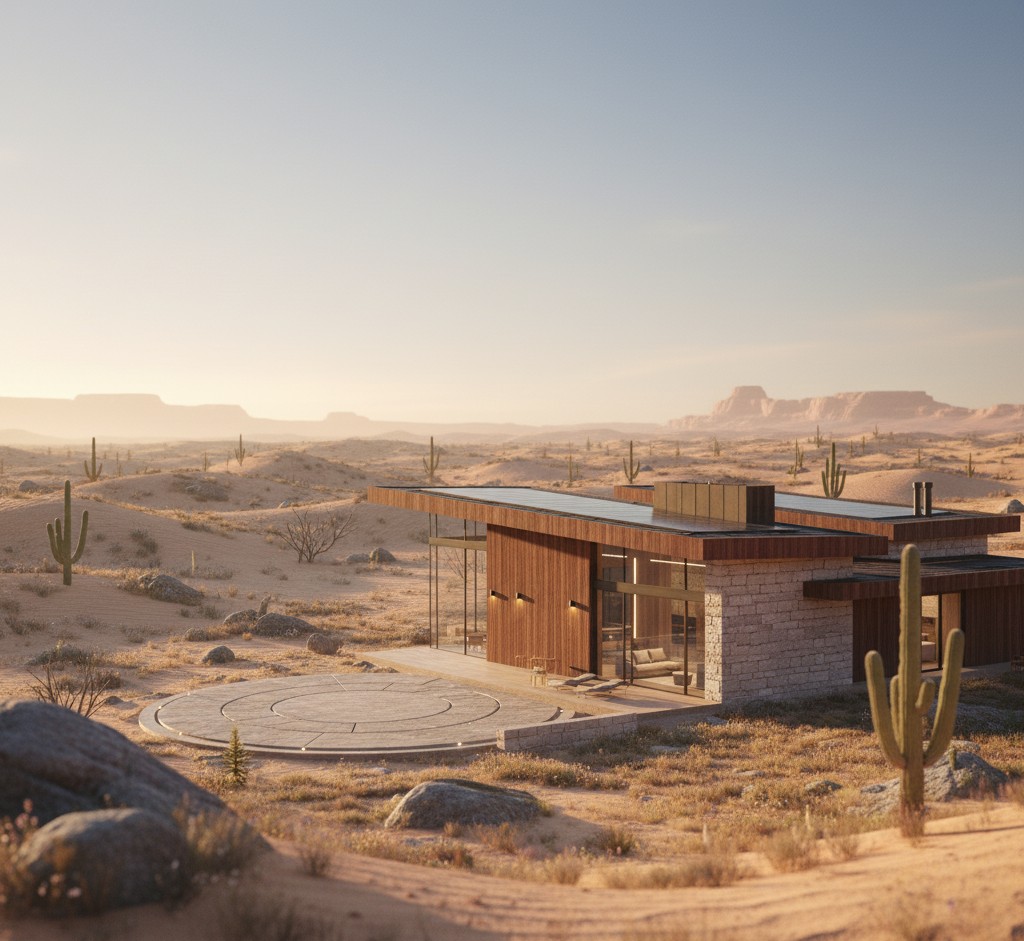 Blueprint of a modular home, first view.