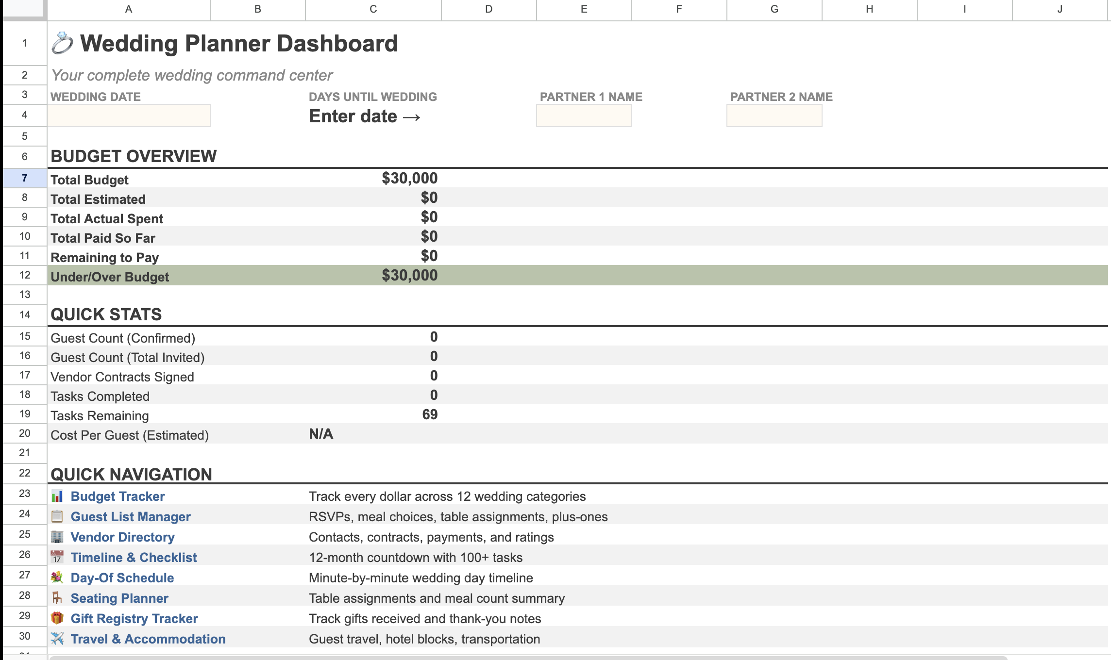 Premium Planner Dashboard
