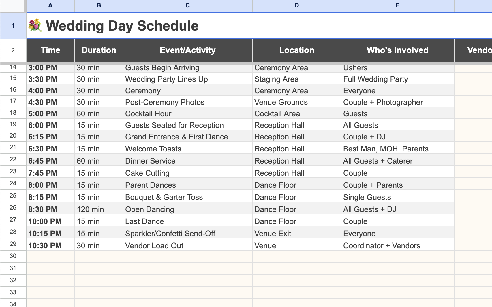 Guest List Organizer