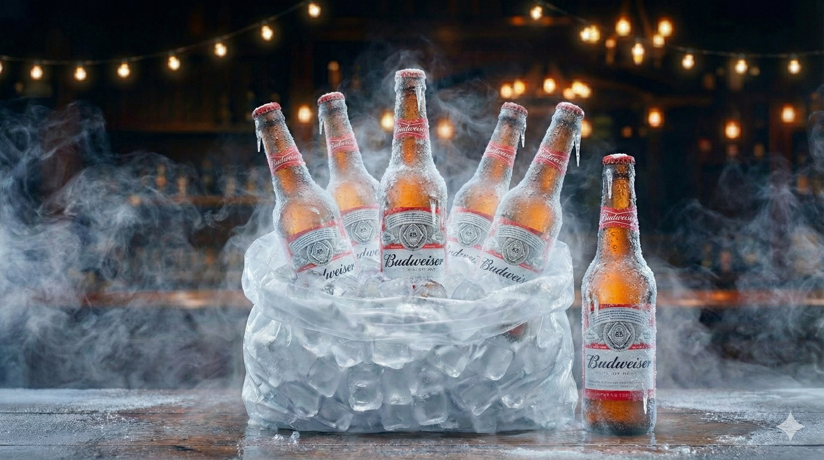 Ilustração da Ice Bag com bebidas e gelo