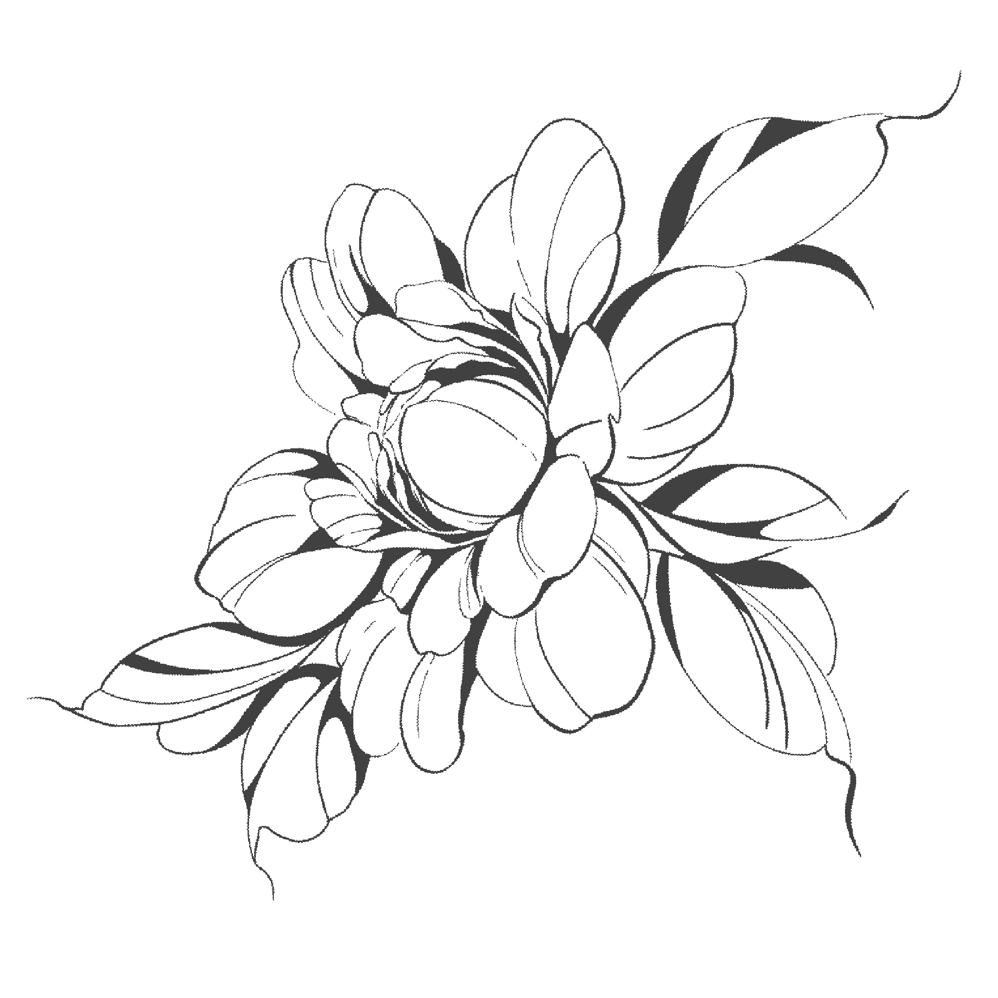 Černá květinová dekorace