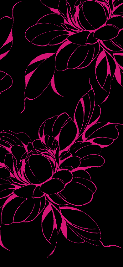 Tetování kytice na ženských zádech na mobilu