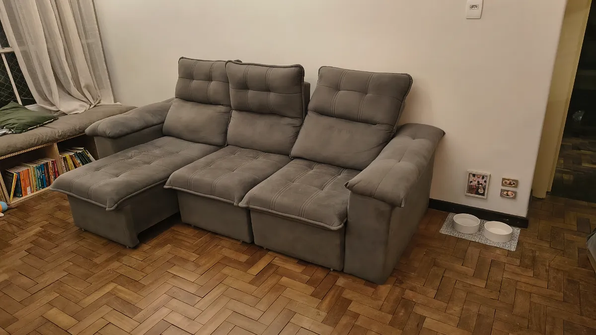 Sofá Retrátil e reclinável para Troca miniatura 3