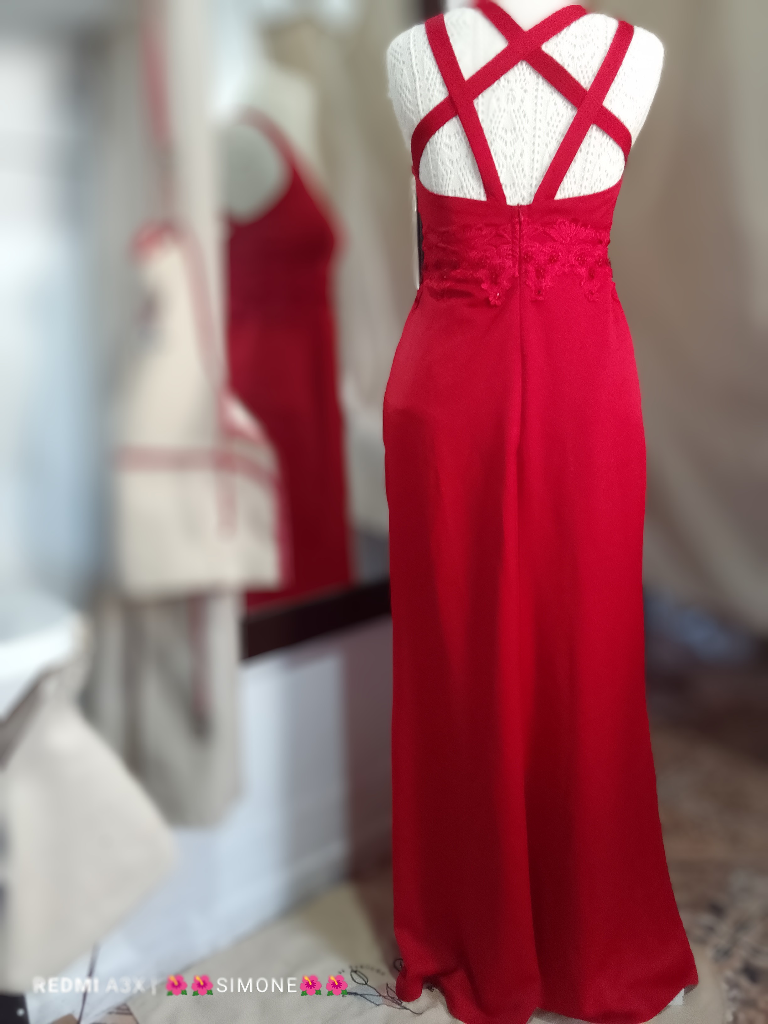 Vestido de festa vermelho tamanho G usado uma vez  miniatura 4
